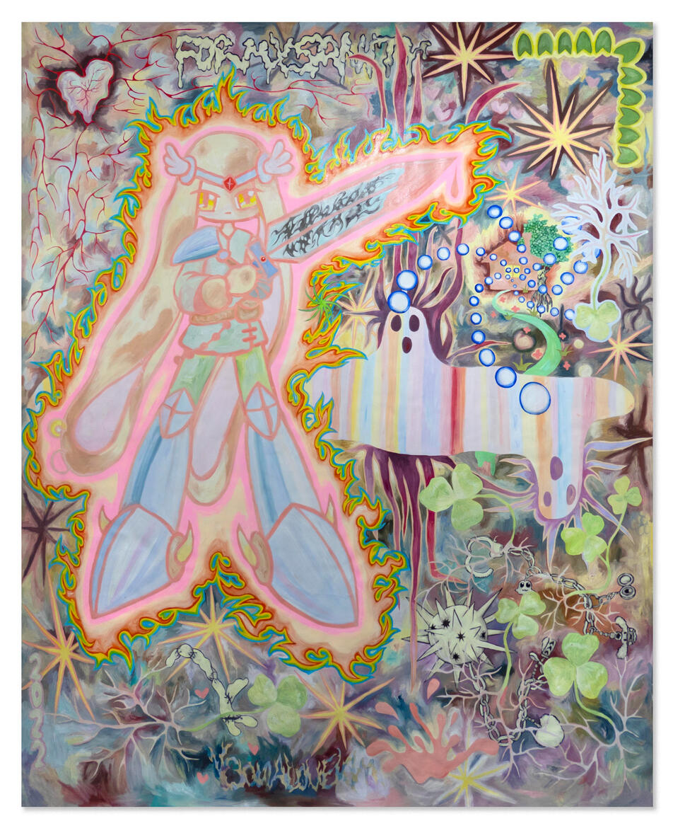 Savior Bunny, 200 x 160 cm, Oil on Canvas, 2022